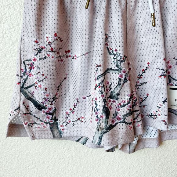 Ryoko Rain Cherry Blossom Purple Athletic Streetwear Shorts Unisex sz S - Picture 3 of 10